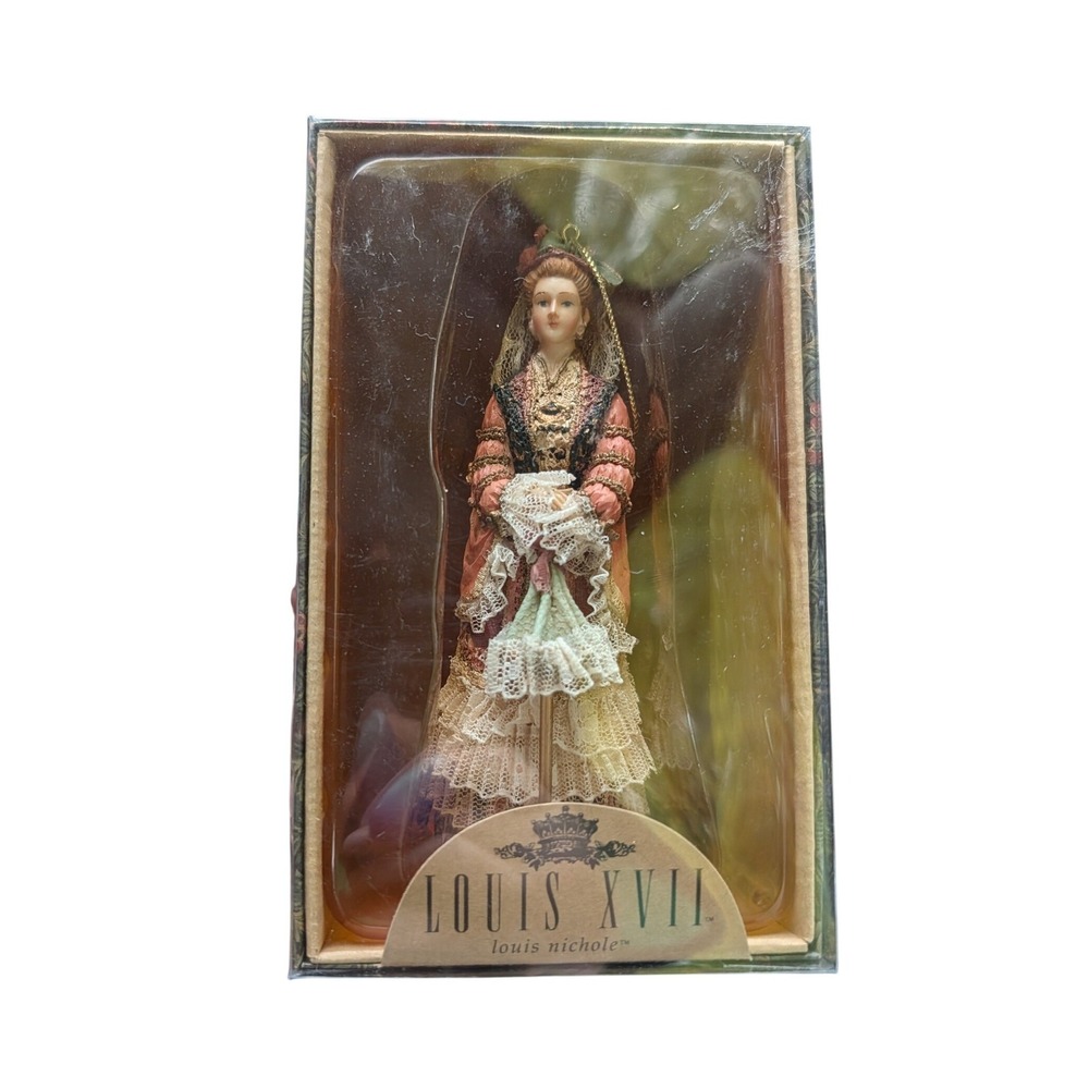 Vintage Louis Nichole Kurt Adler Louis XVII Victorian Lady Ornament Parasol